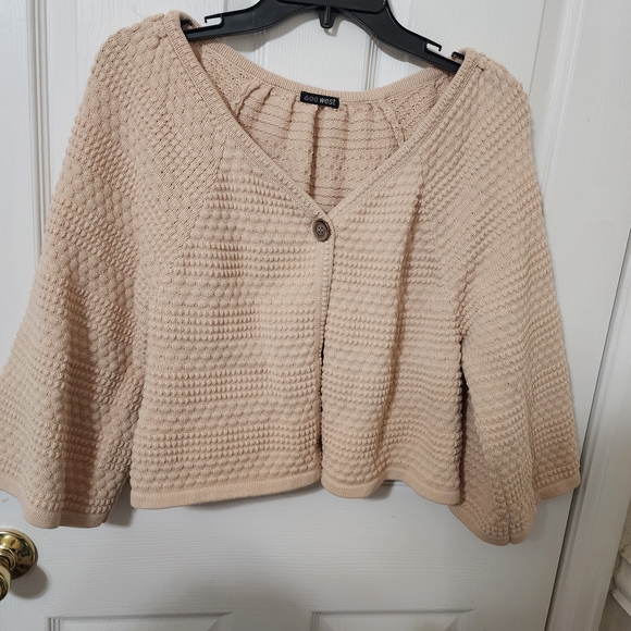 600 West Sweaters - Women's Cream Sweater Size Small